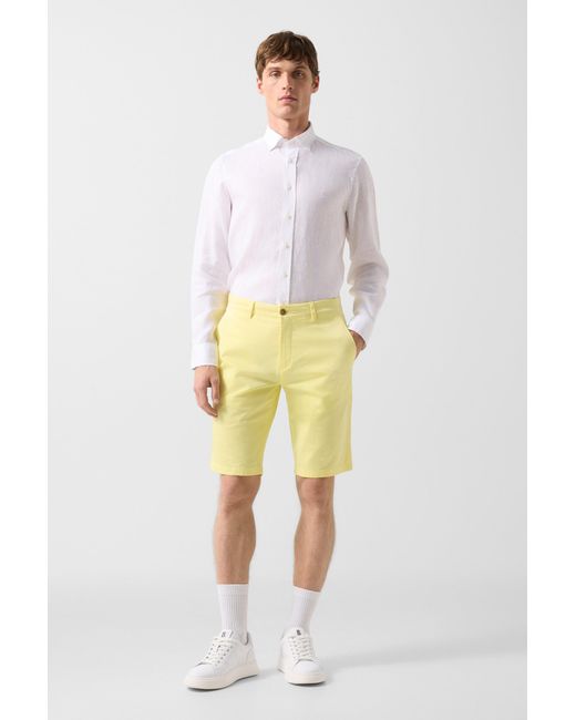 Bogner Yellow Miami Cotton Shorts For for men