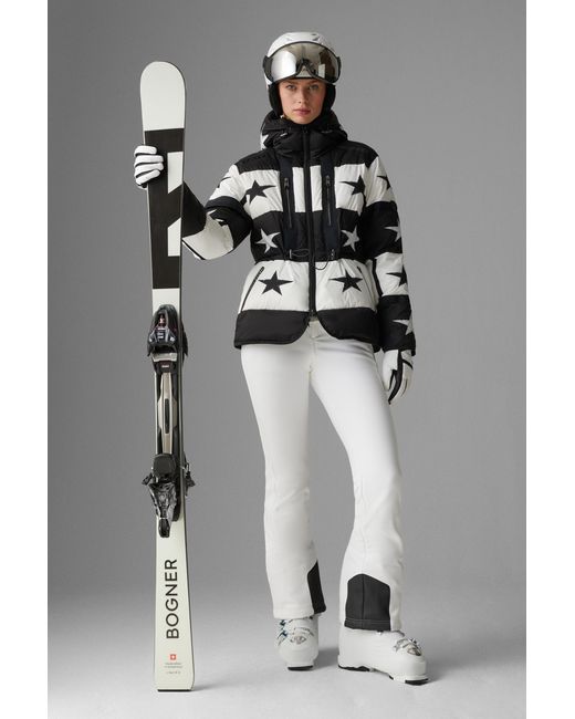 Bogner Paula Down Ski Jacket in Gray | Lyst