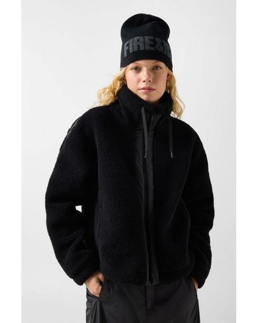 Bogner Fire + Ice Black Ninetta Mid-layer Teddy Jacket