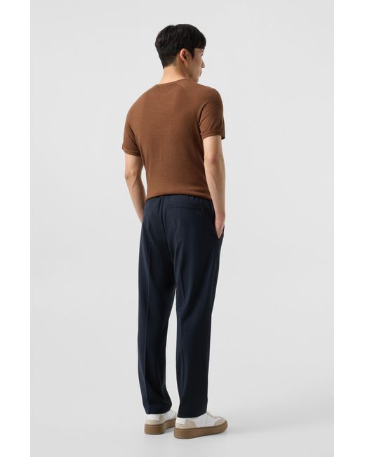 Bogner Blue Marcus Virgin Wool Blend Trousers for men