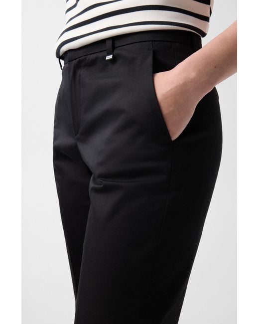 Bogner Black Cotton Chinos Jody