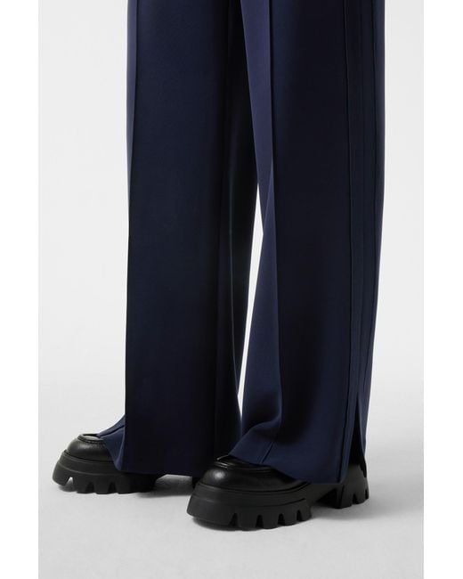 Bogner Blue Suzy Crepe Marlene Trousers