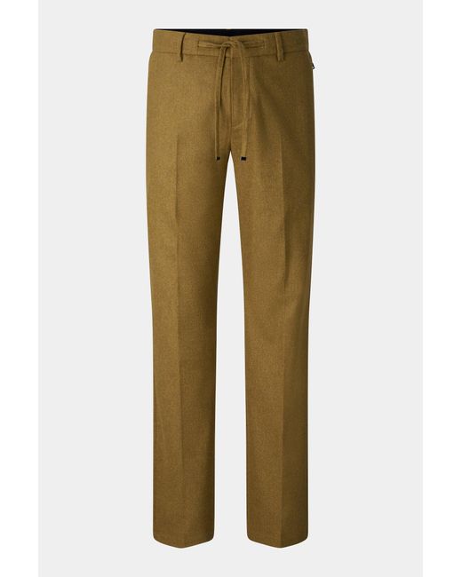 Bogner Green Riley Business Wool Mix Trousers For for men
