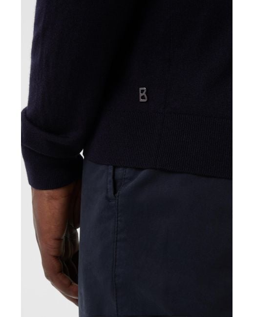 Bogner Blue Knit Jacket Oscar for men