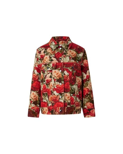 Bogner Red Jaclyn Denim Jacket