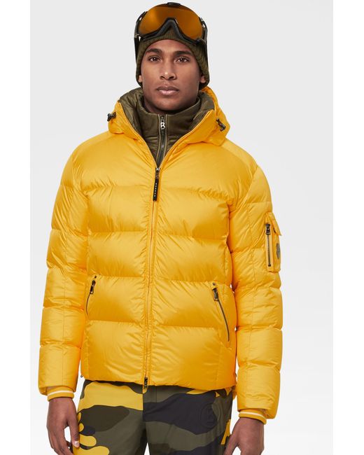 Bogner Elio Down Ski Jacket In Sun Yellow for men