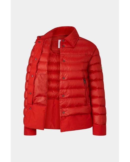 Bogner Red Audrey Lightweight Down Jacket