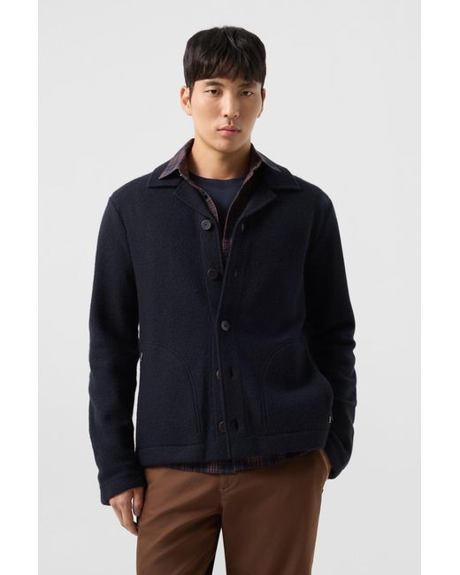 Bogner Blue Wool Overshirt Blanco for men