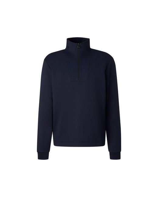 Bogner Blue Sweat Troyer Raven For for men