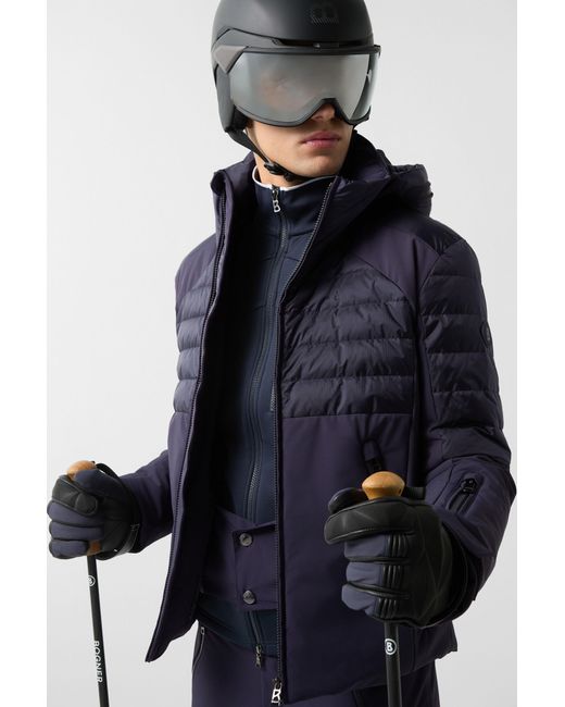Bogner Blue Henik Down Ski Jacket for men
