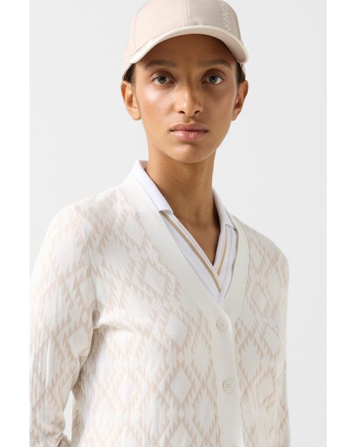 Bogner White Amber Knit Jacket For