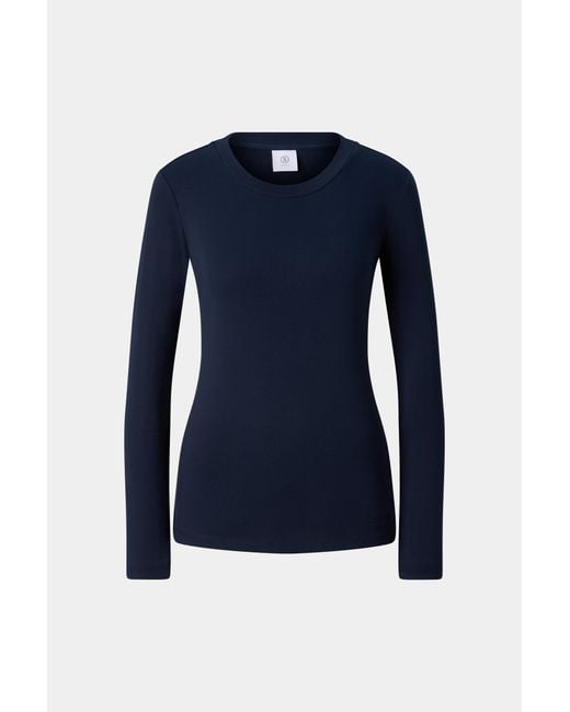 Bogner Blue Nikini Cotton Long-Sleeved Top For
