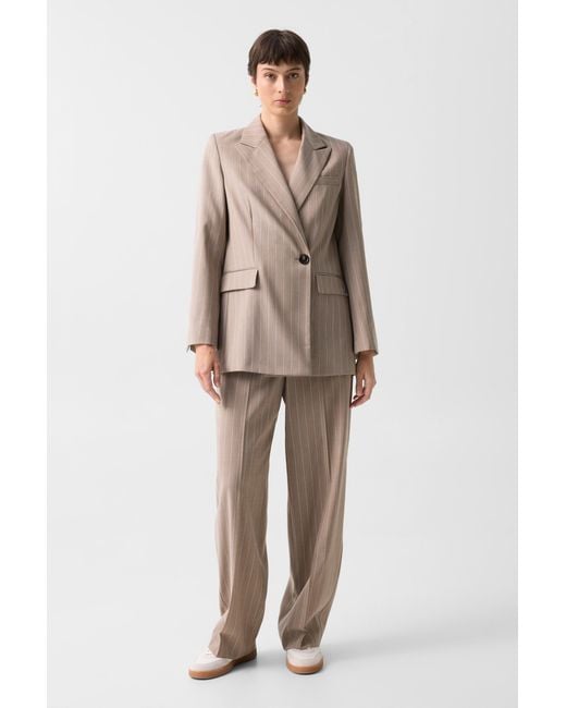 Bogner Brown Virgin Wool Blazer Janina For