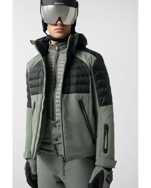Bogner Green Henik Down Ski Jacket for men