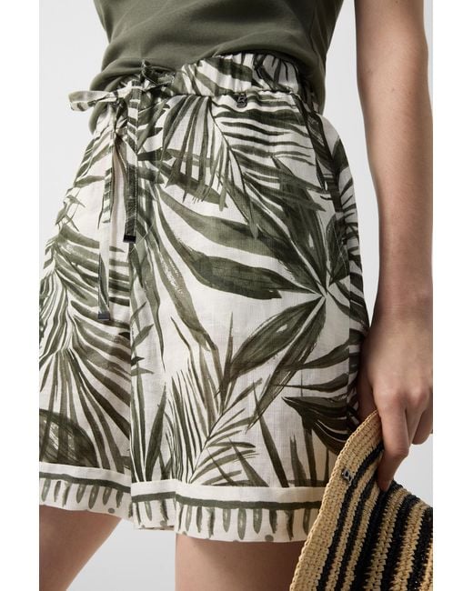 Bogner Multicolor Carmel Linen Bermuda Shorts