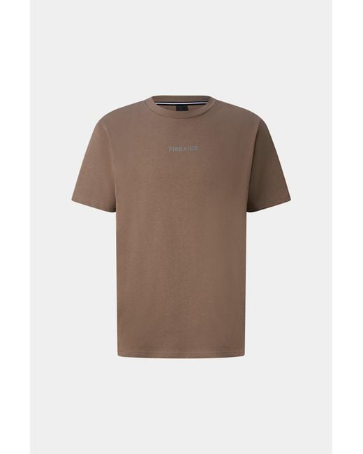 Bogner Fire + Ice Brown Mick Cotton T-shirt for men