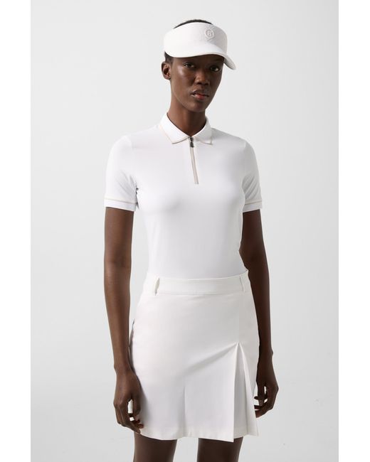 Bogner White Caren Functional Short-sleeved Top