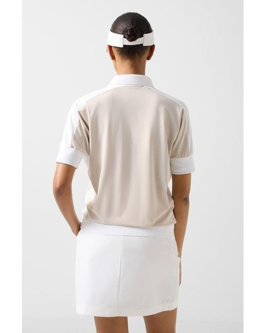 Bogner Natural Arabell Functional Short-Sleeved Top For