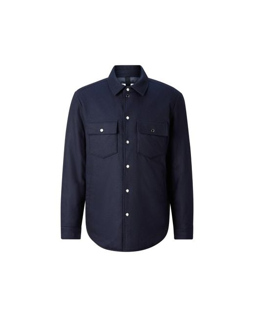 Bogner Blue Olli Wool Mix Shirt Jacket for men