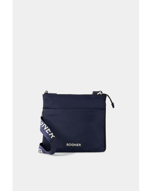 Bogner Blue Saxon Serena Shoulder Bag