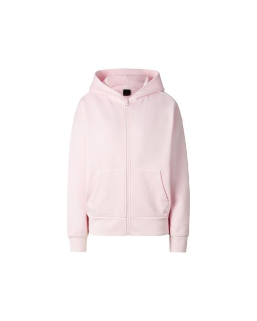 Bogner Fire + Ice Pink Ilona Cotton Hoodie Jersey Jacket