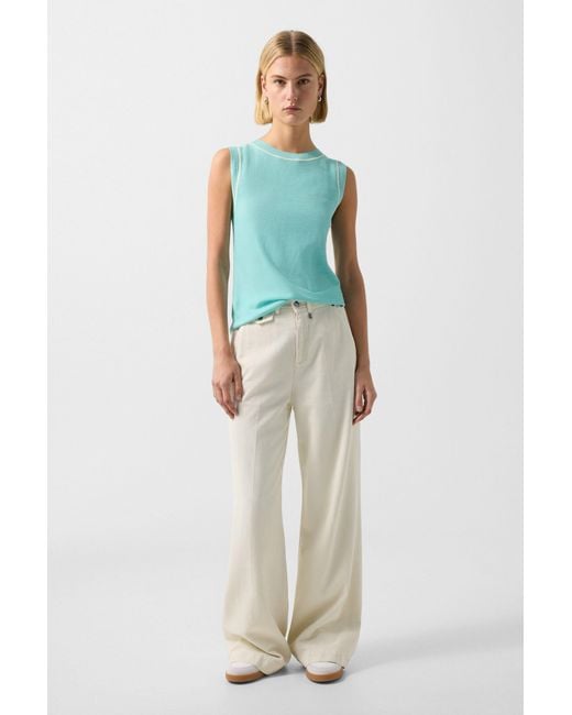 Bogner Green Knitted Top Phia