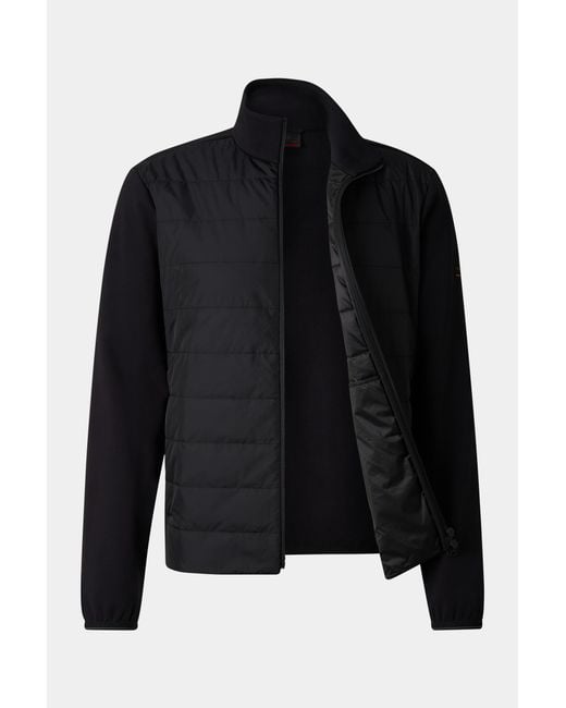 Bogner Fire + Ice Black Banjan Mid-layer Hybrid Jacket for men