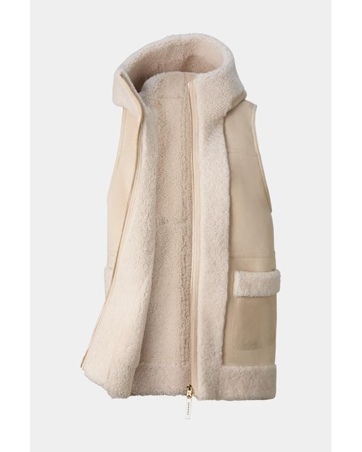 Bogner Natural Lona Lambskin Waistcoat