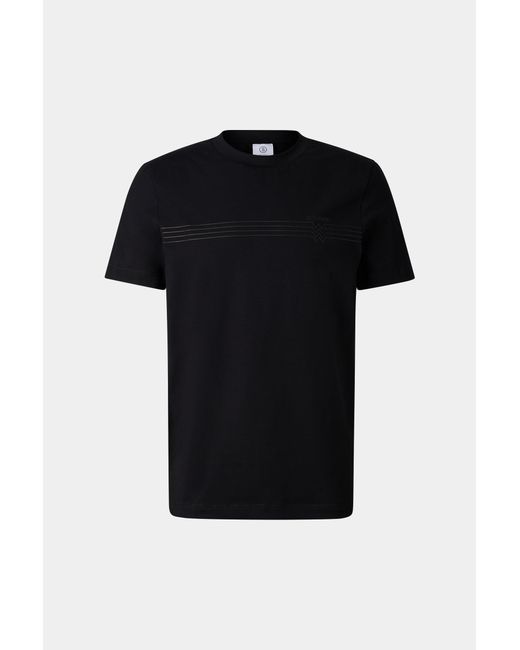 Bogner Black Ryan Cotton-Blend T-Shirt For for men