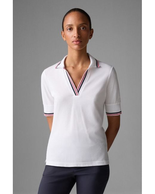 Bogner White Funktions-Polo-Shirt Elonie