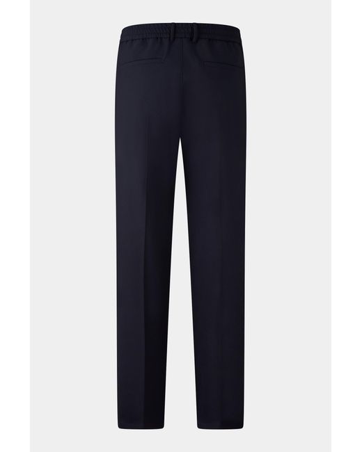 Bogner Blue Pleated Trousers Marcus for men