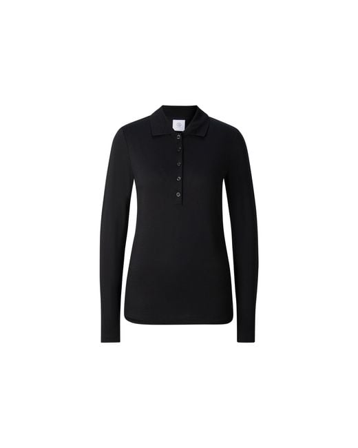 Bogner Black Whoopy Polo Long-Sleeved Top For