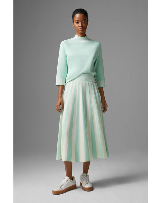 Bogner Green Melani Knitted Skirt