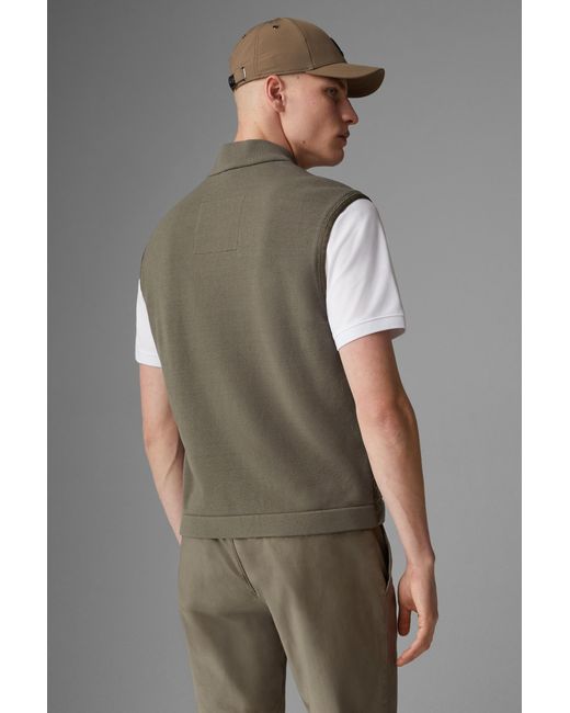 Bogner Green Lucio Hybrid Knitted Vest for men