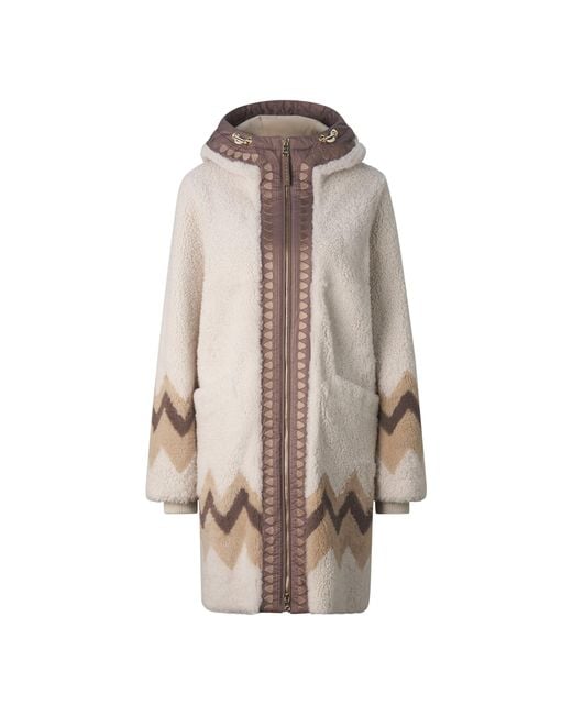 Bogner Brown Niva Lambskin Coat For