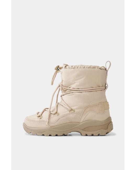 Bogner Natural Snow Boots Alta Badia With Spikes For