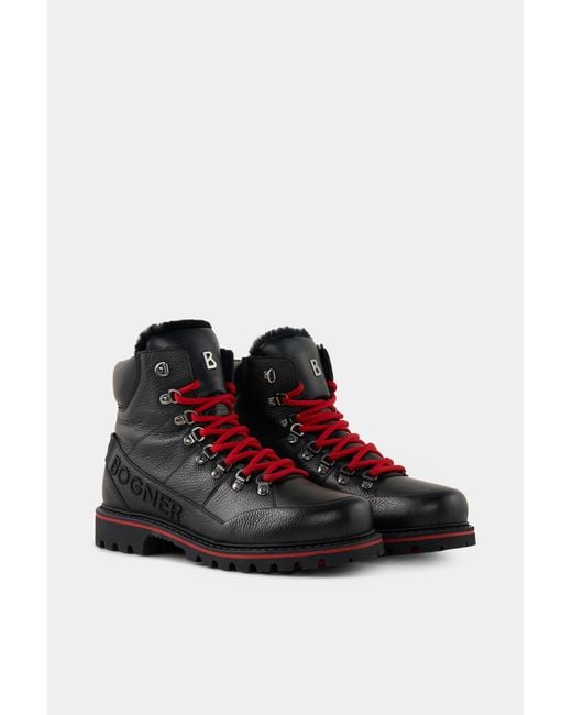 Bogner Mid Boots Helsinki Mit Spikes Für Herren in Black für Herren