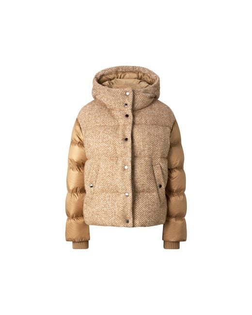 Bogner Natural Cathy Bouclé Down Jacket