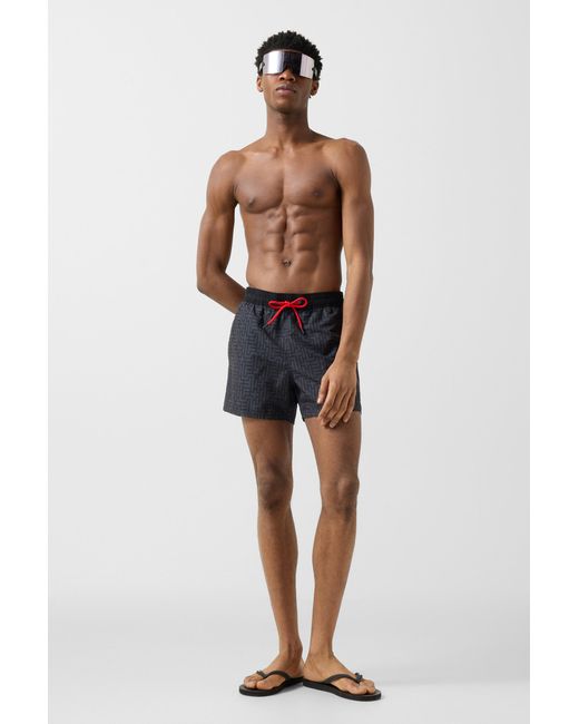 Bogner Fire + Ice Black Nelson Swim Trunks For for men