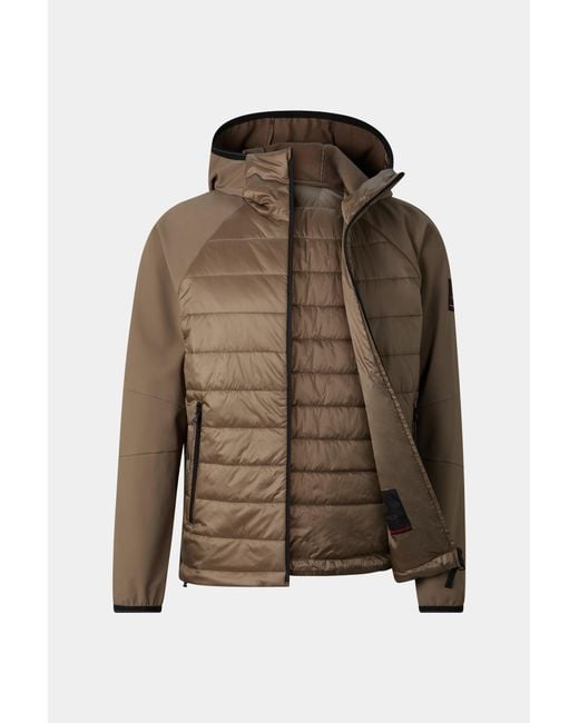 Bogner Fire + Ice Brown Anian Hybrid Jacket for men