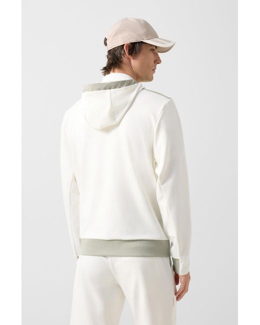 Bogner White Ernesto Jersey Jacket For for men
