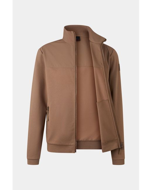 Bogner Fire + Ice Brown Dolan Hybrid Jersey Jacket for men