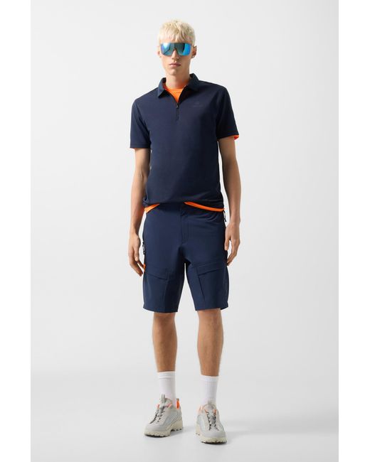Bogner Fire + Ice Blue Caleb Functional Shorts for men