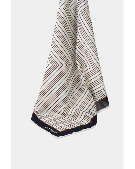 Bogner Gray Misuri Cotton Scarf For
