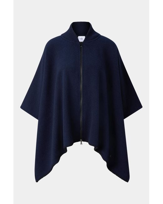 Bogner Blue Nellie Wool Mix Poncho