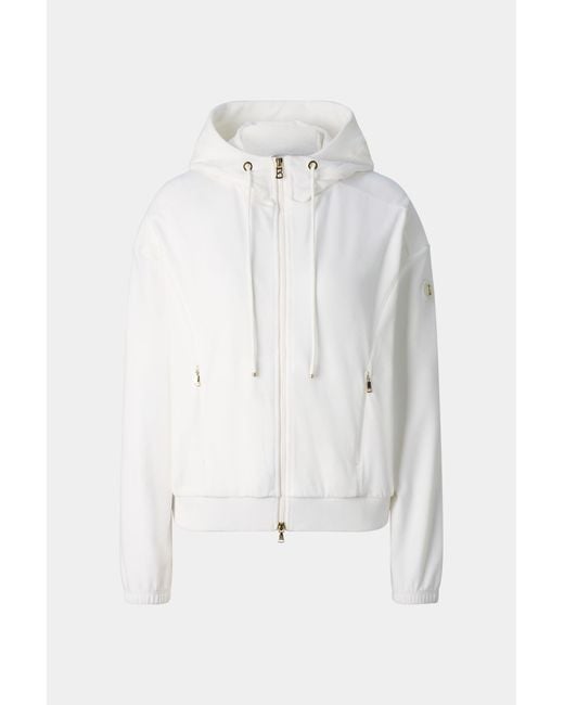 Bogner White Francine Velvet Jacket