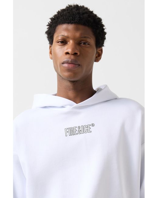 Bogner Fire + Ice White Hoodie Ilay For for men