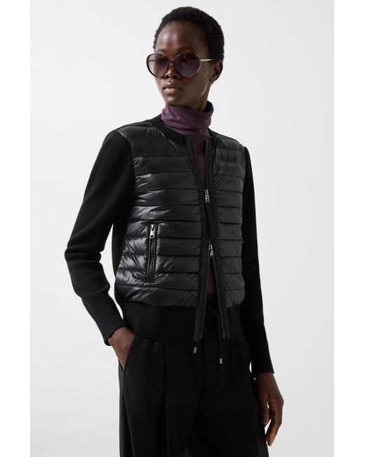 Bogner Black Zilly Hybrid Knit Jacket