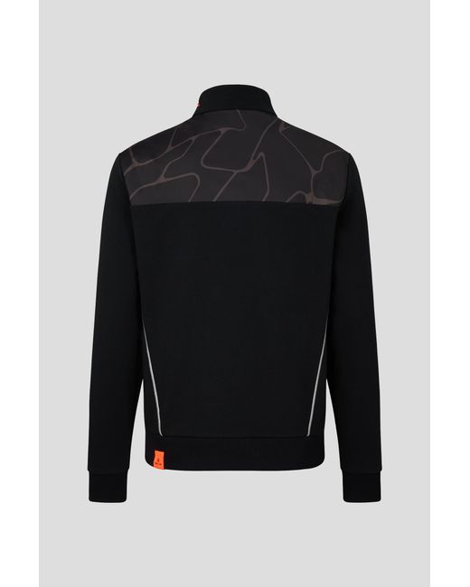 Bogner Fire + Ice Black Majan Half-zip Sweatshirt for men