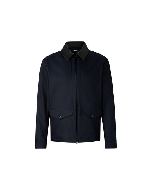 Bogner Blue Twill Jacket Mirco For for men